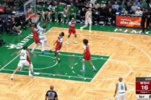 不如自己打!布朗拿到篮板一条龙扛着萨尔上篮得分